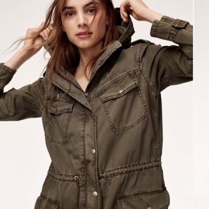 Aritzia Trooper Utility Army Green Jacket Small